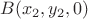 $B(x_2,y_2,0)$