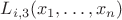 $L_{i,3}(x_1,\dots,x_n)$