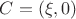 $C=(\xi,0)$ $C=(\xi,0)$