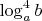 $\log^{4}_ab$