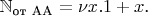 $\mathbb N_{\text{от AA}} = \nu x.1+x$.