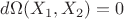 $d\Omega (X_1,X_2)=0$