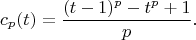 $$
c_p(t)=\frac{(t-1)^p-t^p+1}{p}.
$$
