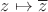 $z \mapsto \overline{z}$