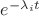 $e^{-\lambda_i t}$