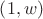 $\left(1, w\right)$