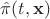 $\hat{\pi}(t,\mathbf{x})$