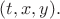 $(t,x,y).$