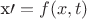 x\prime=f(x,t)