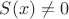 $S(x) \ne 0$