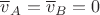 $\overline v_A=\overline v_B=0$