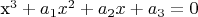 x^3+a_1x^2+a_2x+a_3=0