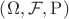$\left(\Omega,\mathcal{F},\mathrm{P}\right)$
