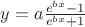 $y=a\frac{e^{b{x}}-1}{e^{b{x}}+1}$