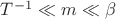 $T^{-1}\ll m \ll \beta$