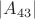 $|A_{43}|$