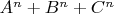 $A^n+B^n+C^n$