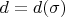 $d=d(\sigma)$