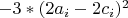 $-3*(2a_i-2c_i)^2$