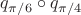 $q_{\pi/6} \circ  q_{\pi/4}$