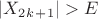 $|X_2_k_+_1|>E$