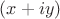$(x+iy)$
