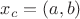 $x_c=(a,b)$