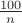 $\frac{100}{n}$