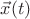 $\vec x(t)$