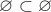 $\varnothing\subset \varnothing$