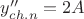 $y''_{ch.n}=2A$