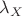 $\lambda_X$