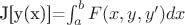 J[y(x)]=\int_{a}^{b} F(x,y,y')dx