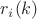 $r_i(k)$