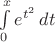 $\int\limits_{0}^x e^{t^2}\,dt$