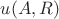 $u(A,R)$