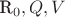 R_0,Q,V