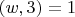 $(w,3)=1$