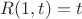 $R(1, t)=t$