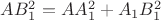 $AB_1^2=AA_1^2+A_1B_1^2$