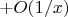 $ + O(1/x)$