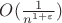 $O(\frac{1}{n^{1+ \varepsilon}})$