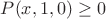 $P(x,1,0)\geq0$