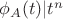 $\phi_A(t) | t^n$