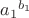 ${{a_1}^{{b_1}}}$