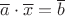 $\overline{a}\cdot\overline{x}=\overline{b}$