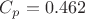 $C_{p}=0.462$