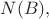 $N(B),$