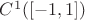 $C^1([-1,1])$