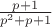 $\frac{p+1}{p^2+p+1}$